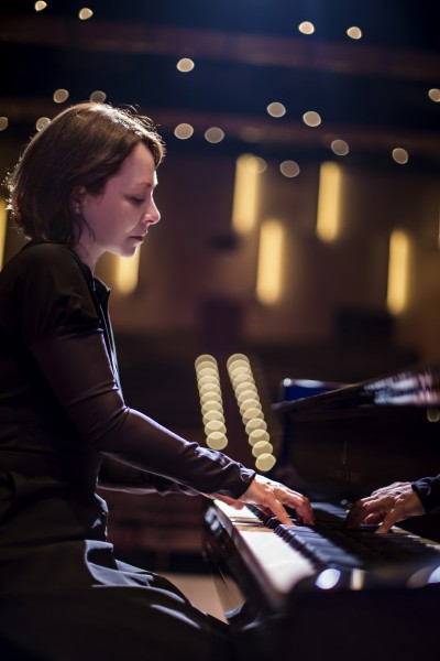 Ludmila Berlinskaya at the piano