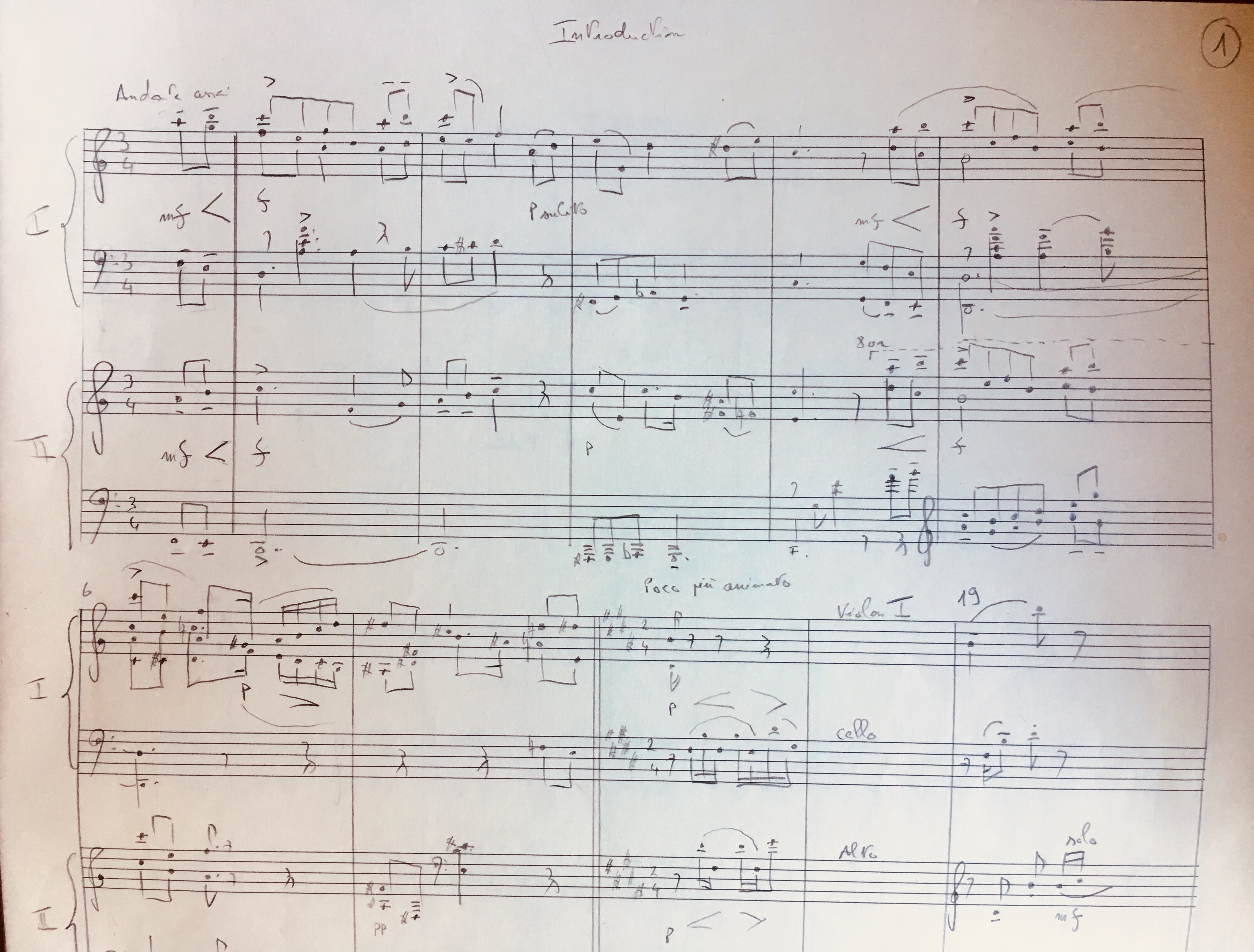 Manuscrit Arthur Prokofiev
